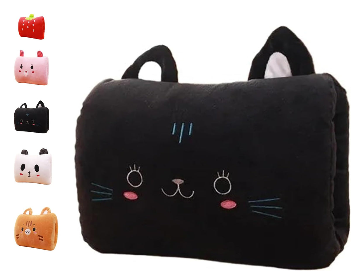 Generic Kids Cartoon Hand Pillow front view shows cozy warmth for adventures