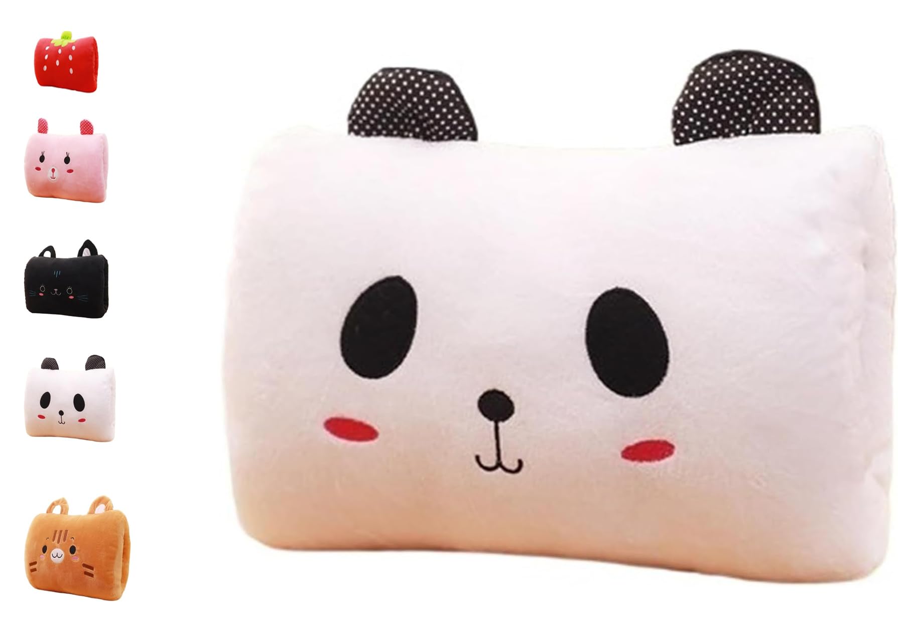 Generic Kids Cartoon Hand Pillow warm plush hand warmer ideal for travel.