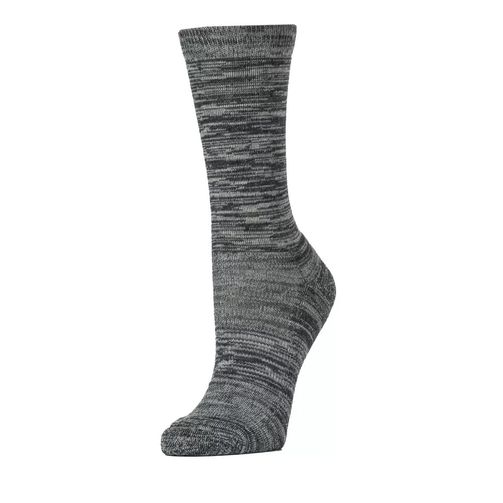 Kirkland Signature merino wool socks blue side view highlights breathable mesh panels