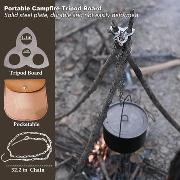 Generic large-hole tripod board simplifies trunk fitting and quick setup.