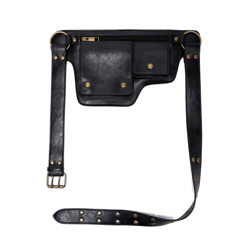 Generic Leather Utility Belt Renaissance-Style Design suits costumes and daily wear.