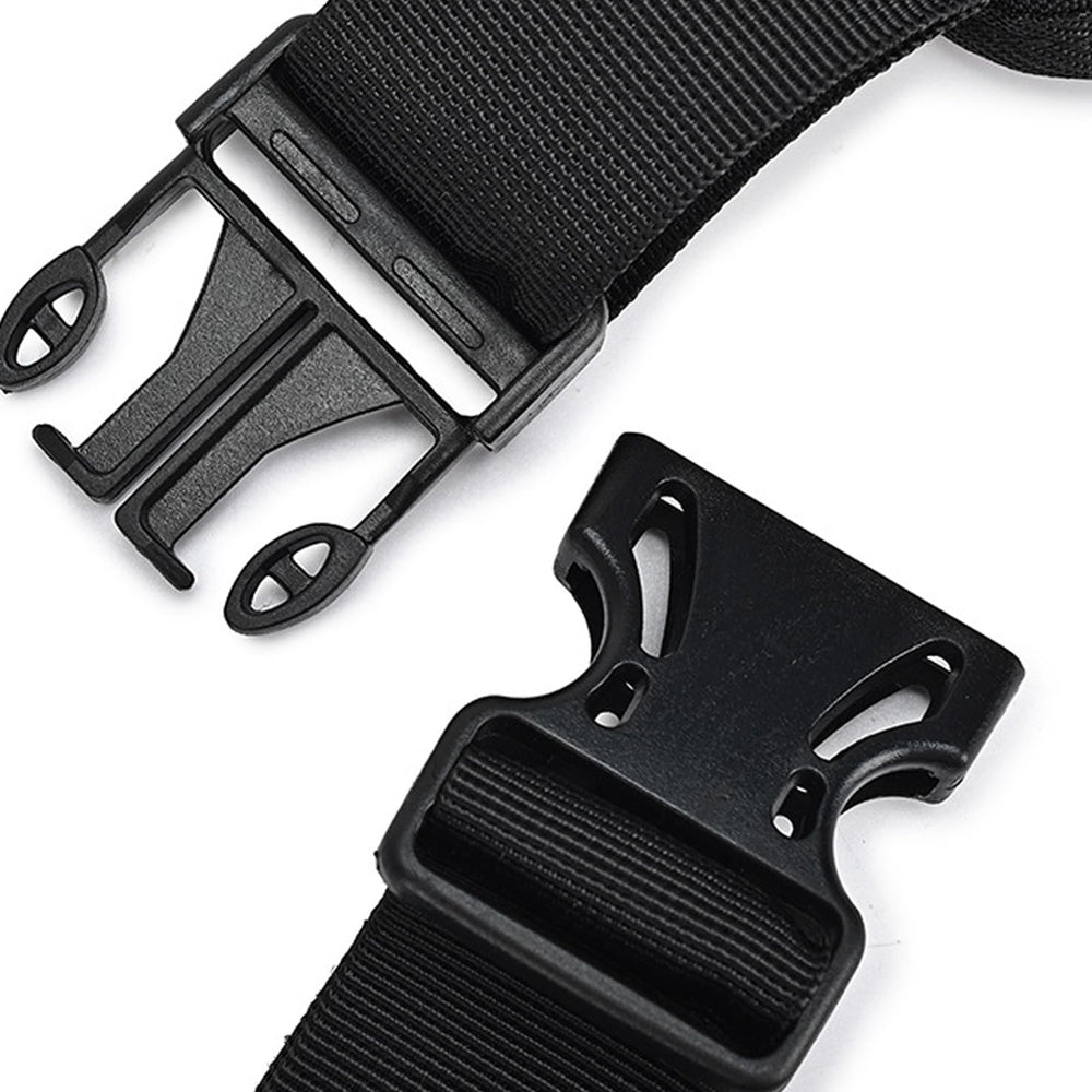 Generic leg bag uses modular waist-to-thigh design for versatile carrying styles.
