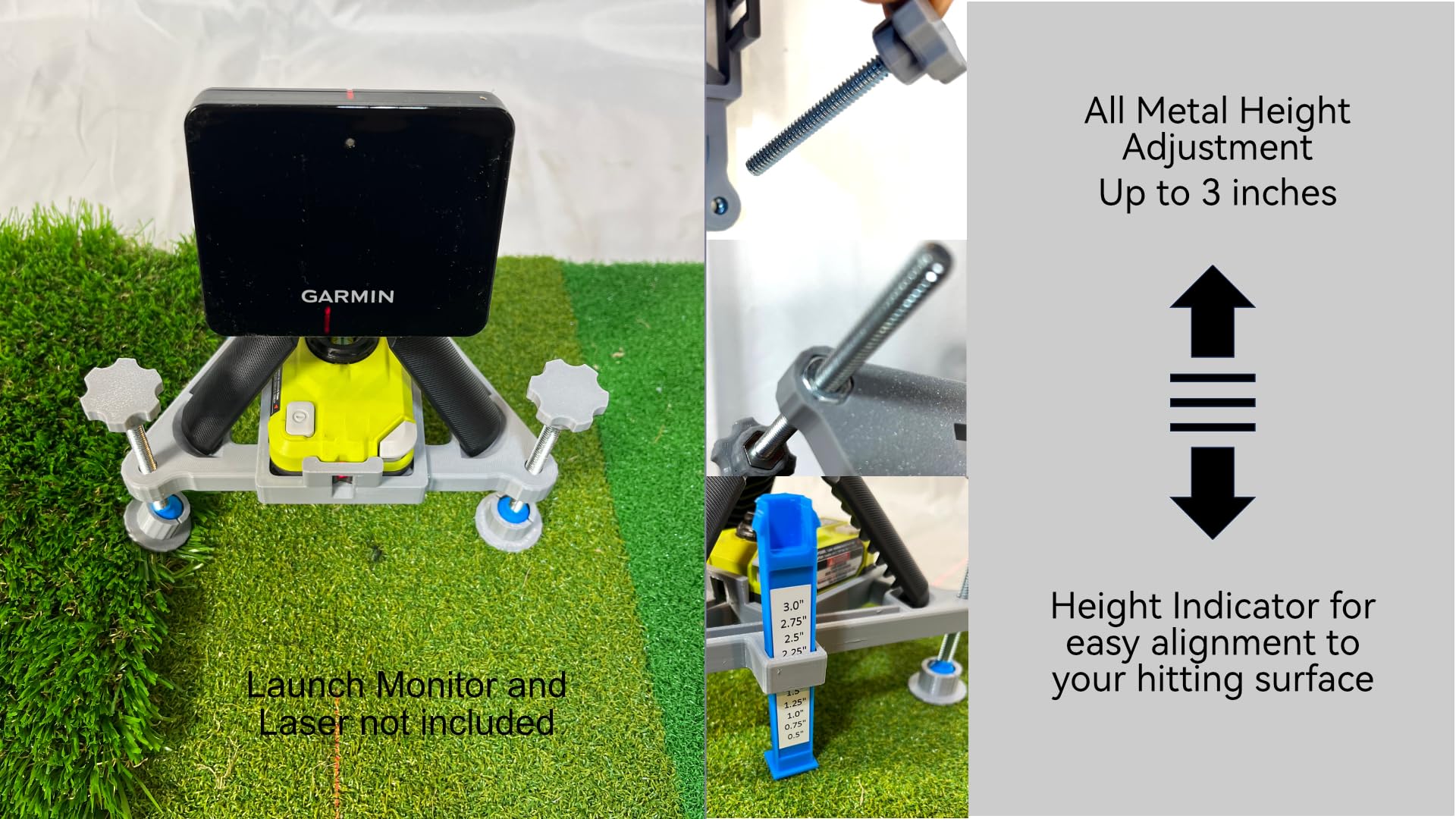 Generic Leveling Stand measuring stick in use for quick alignment reference.