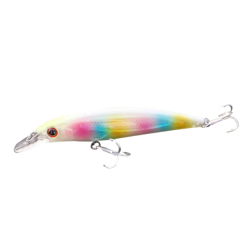 Generic luminous fish lure with shrimp design attracts predators in low light.
