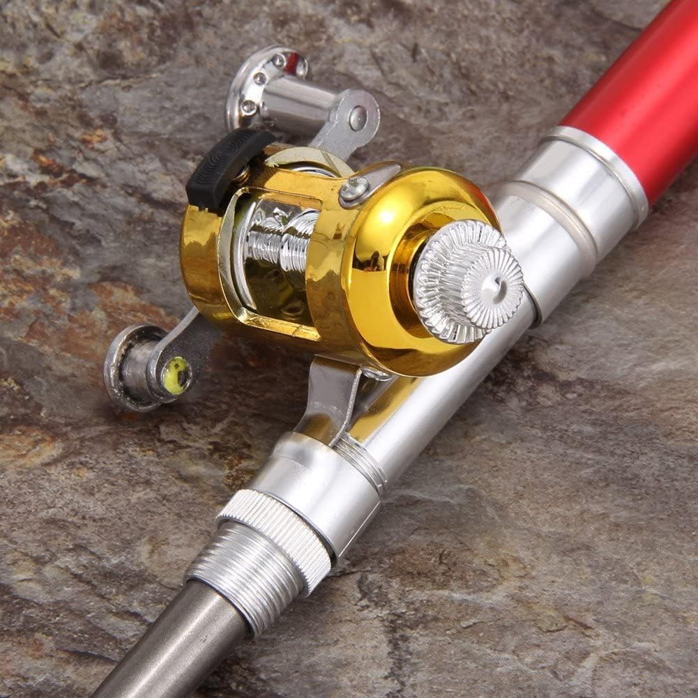Generic mini baitcasting reel offers smooth line control on portable setups.