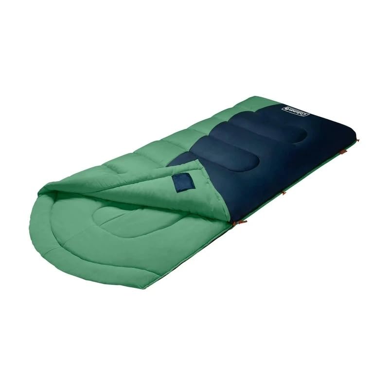 Generic Montauk 40°F big-tall sleeping bag showing contour head shape for tall campers.