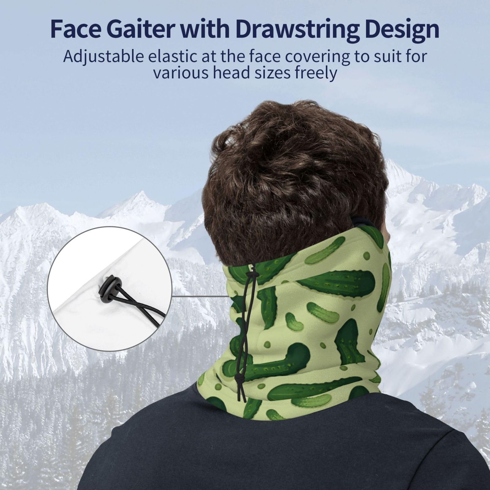 Generic neck warmer close-up of soft fleece fabric for comfort