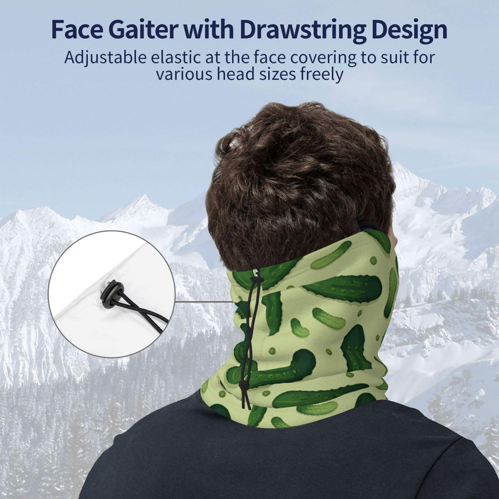 Generic neck warmer close-up of soft fleece fabric for comfort