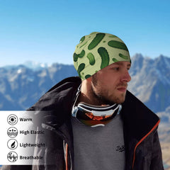 Generic neck warmer worn as mask demonstrating versatile coverage