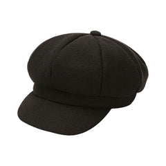 Generic Newsboy hat side view, compact fit with vintage charm.