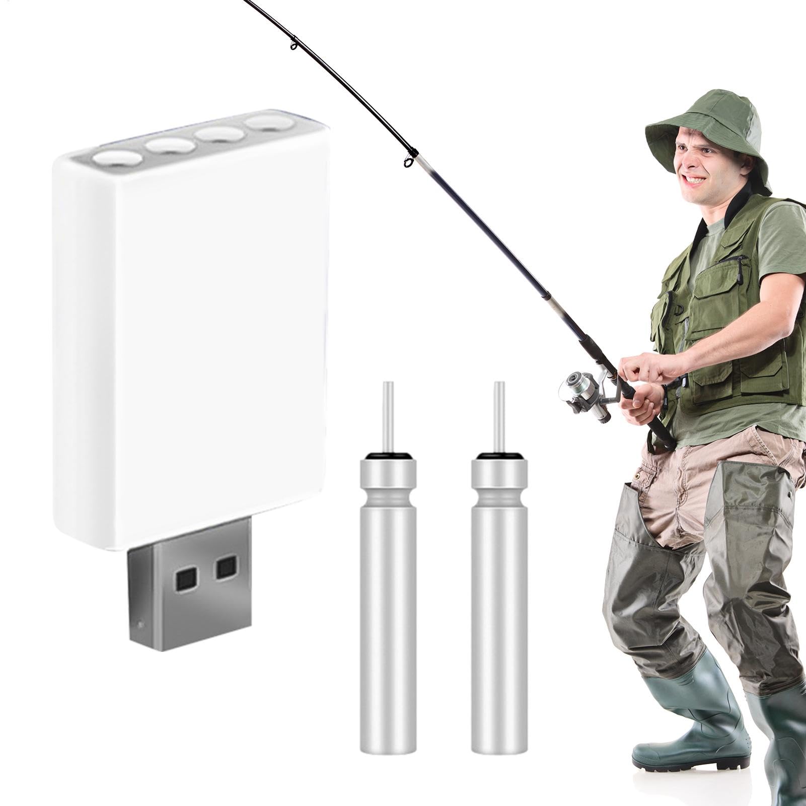 Night angling illuminated bobber enhances visibility on the water