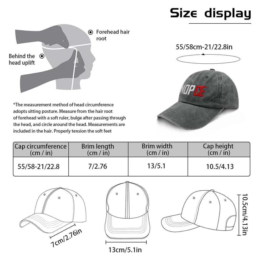 Generic No King in America sun hat back strap adjustment provides a secure, all-day fit.