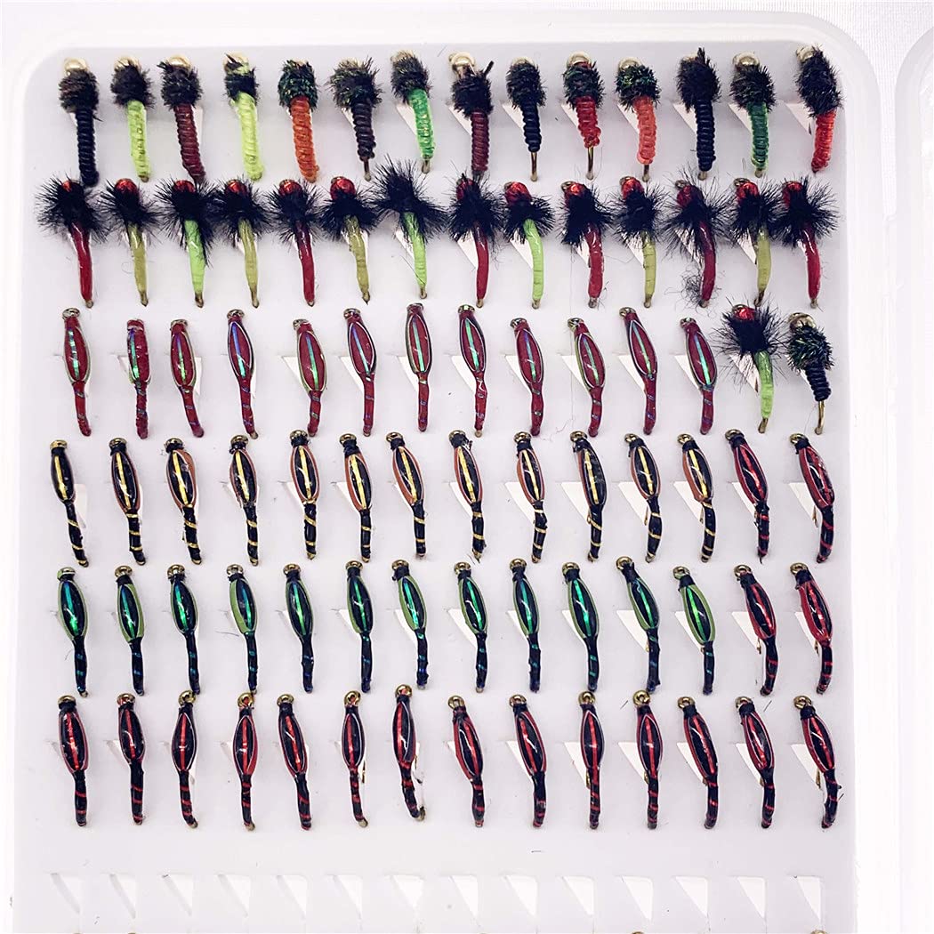 Generic Outdoor Fishing Fly Kit fly box included keeps flies organized and dry.