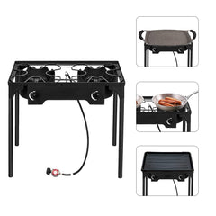 Generic Outdoor Stove cast-iron head heats quickly for backyard cooking.