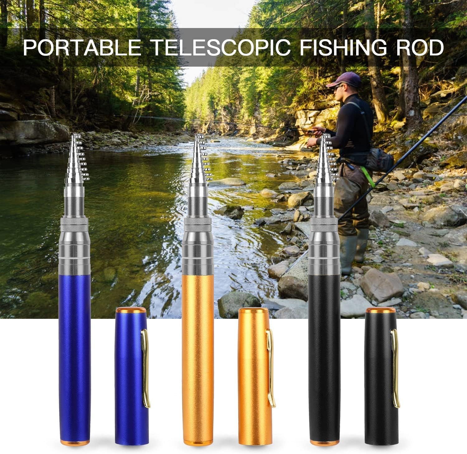 Generic fishing kit includes rod and reel ready to use