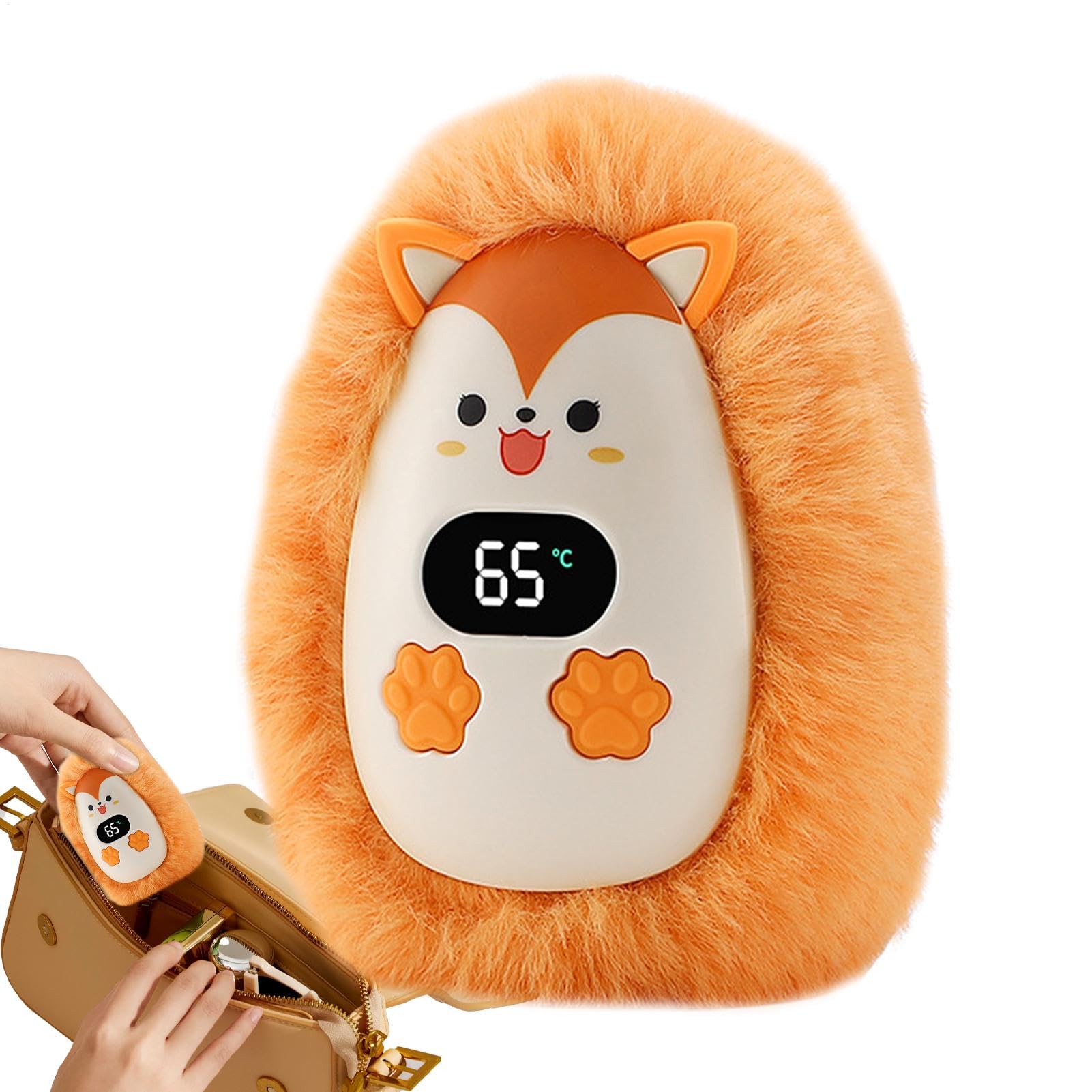 Generic palm heater helps during winter commutes with on-demand heat.
