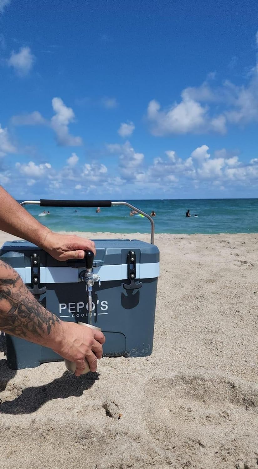 Generic Pepos Cooler home bar setup demonstrates stylish, practical setup.