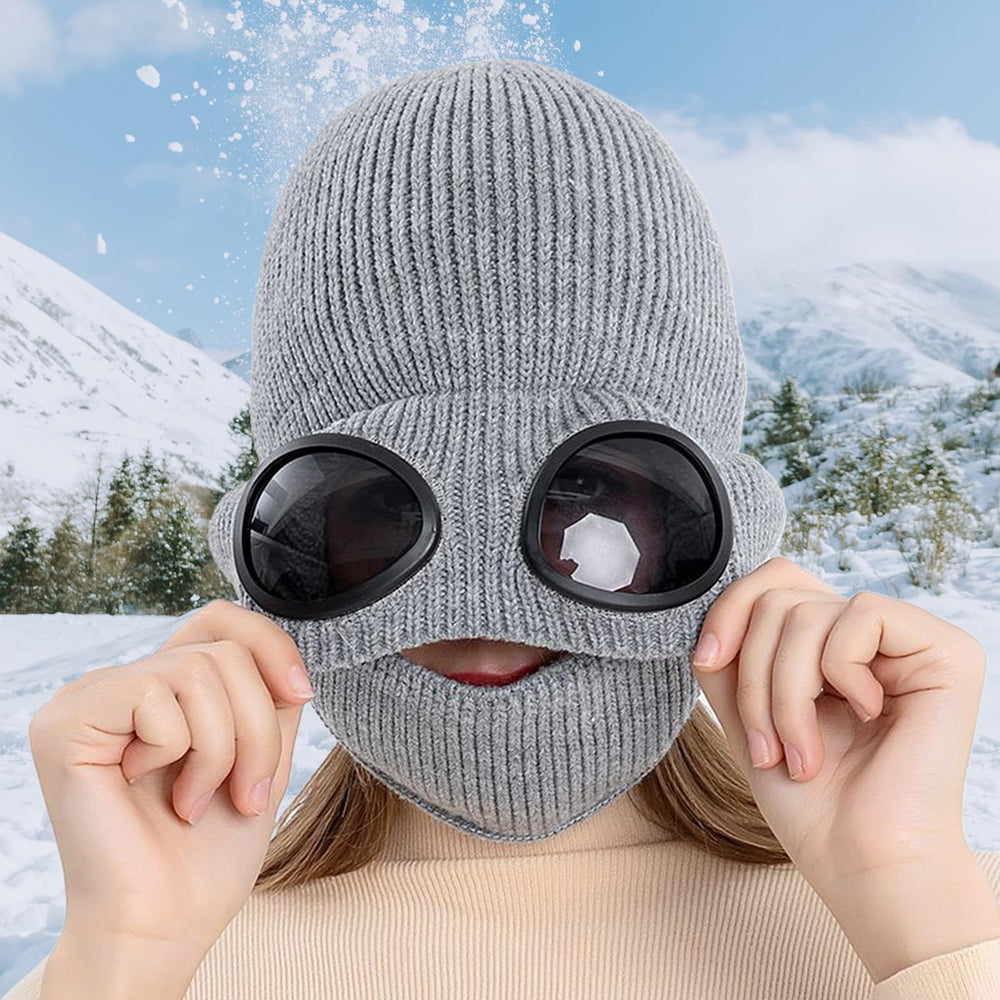 Generic polyester-knit hat provides warmth with moisture management.