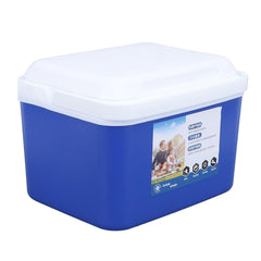 Generic Portable Cooler Box blue camping use with snacks and beverages