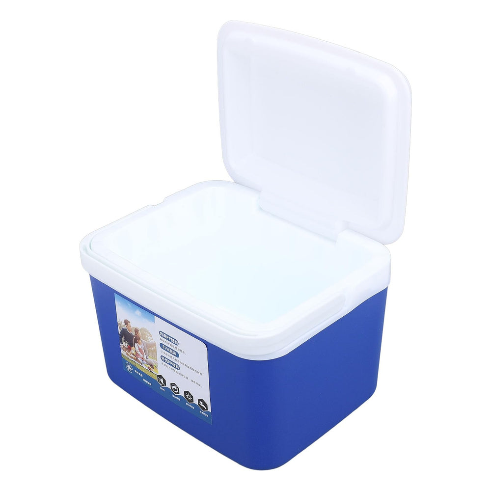 Generic Portable Cooler Box blue car travel ready for road trip snacks