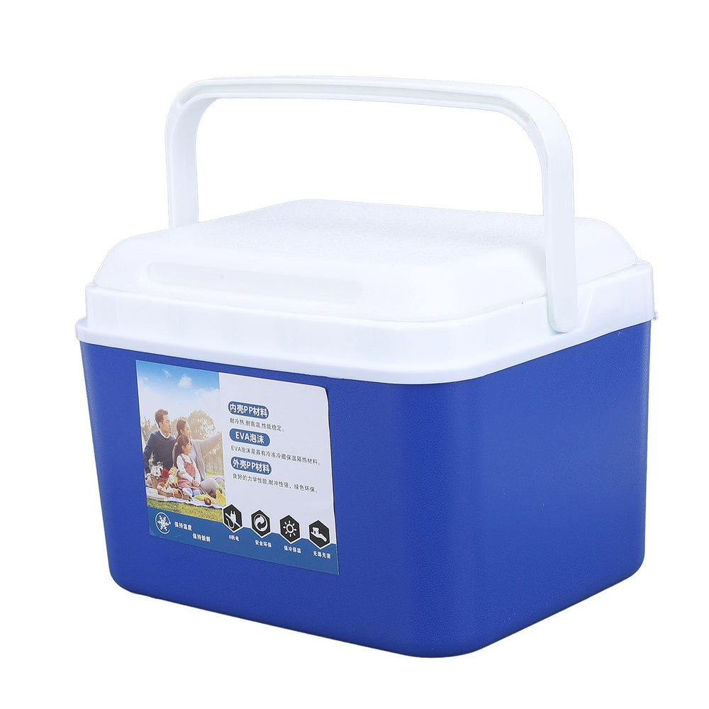 Generic Portable Cooler Box blue interior showing insulation and space