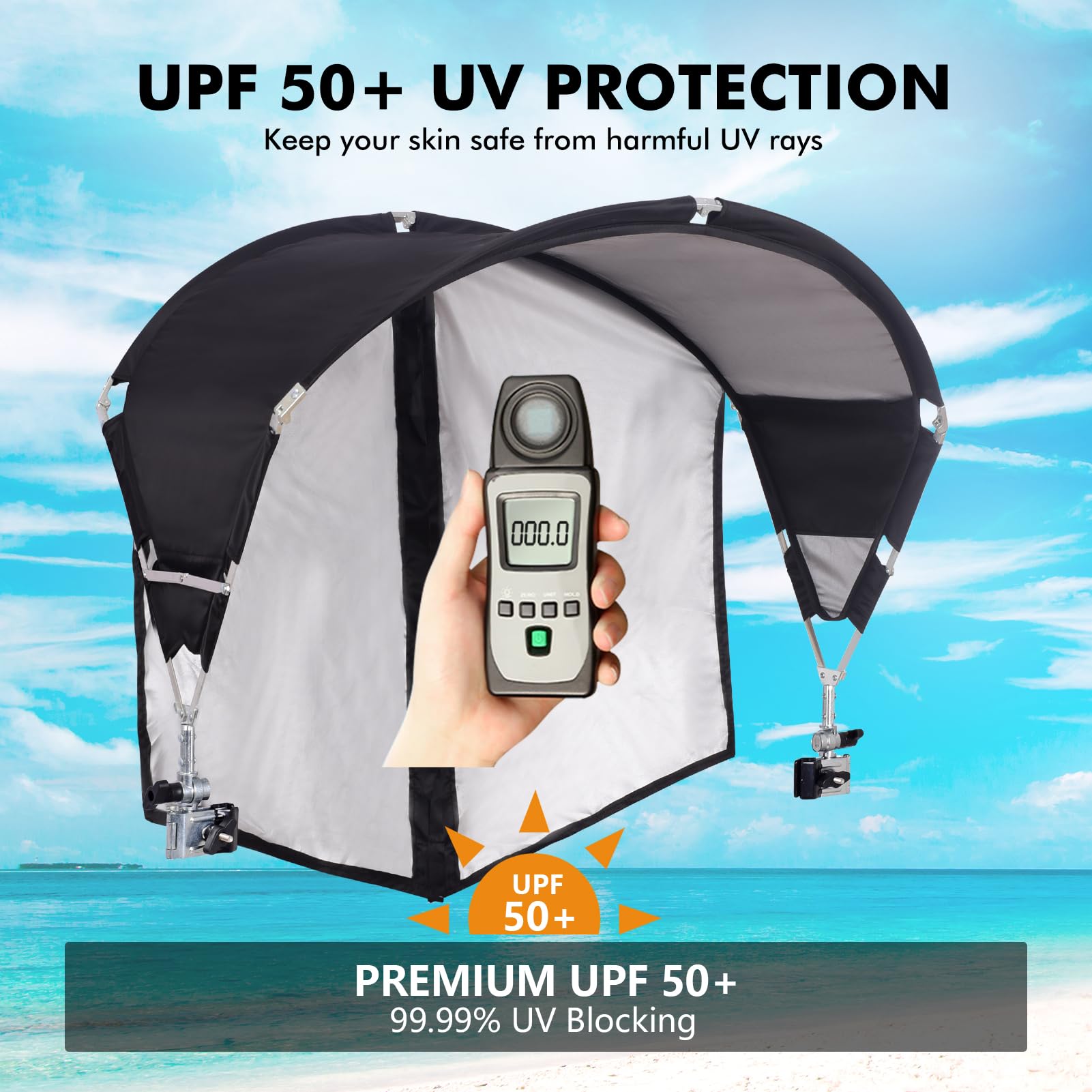 Generic portable travel bag makes packing and carrying the shade easy