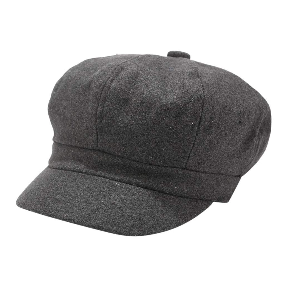 Generic PU leather visor cap in dark gray offers a structured, durable everyday look.