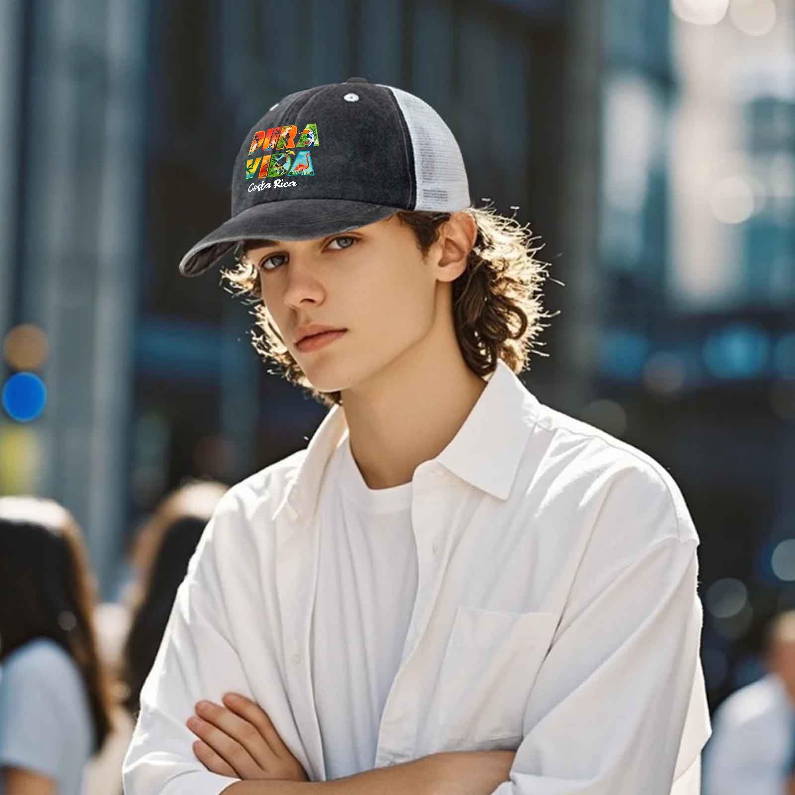 Generic PURA VIDA outdoor hat ideal for hiking, beach days, and city commutes