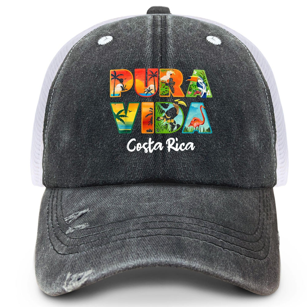 Generic PURA VIDA Costa Rica hat pairs well with outfits and accessories