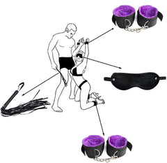 Generic purple nylon travel accessories set — lightweight gear ideal for gym and flights.
