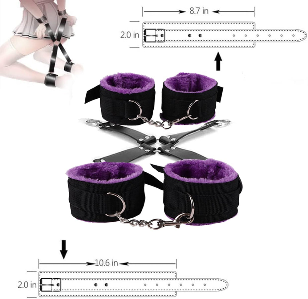 Generic purple nylon travel accessories set — easy to spot in luggage and bags.