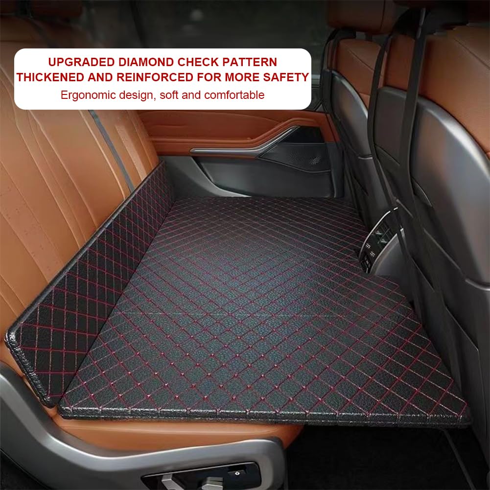 Generic QSTNOLOGY foldable car mattress stowed in trunk after use