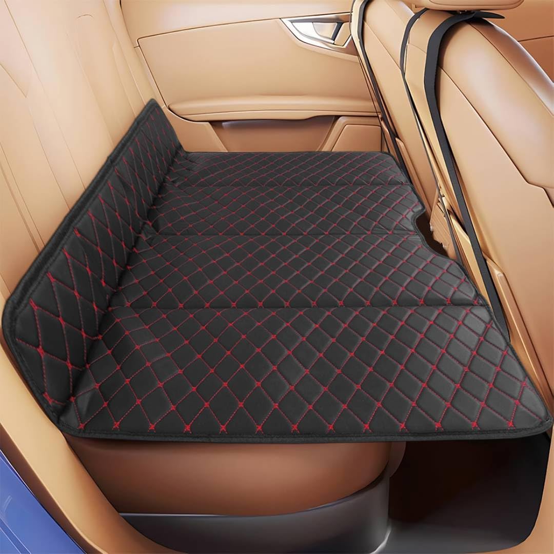Generic QSTNOLOGY non-inflatable truck bed mattress folded for trunk storage during trips