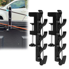 Generic Quick-Release Rod Holder clamp closeup showing secure, paint-safe mounting.