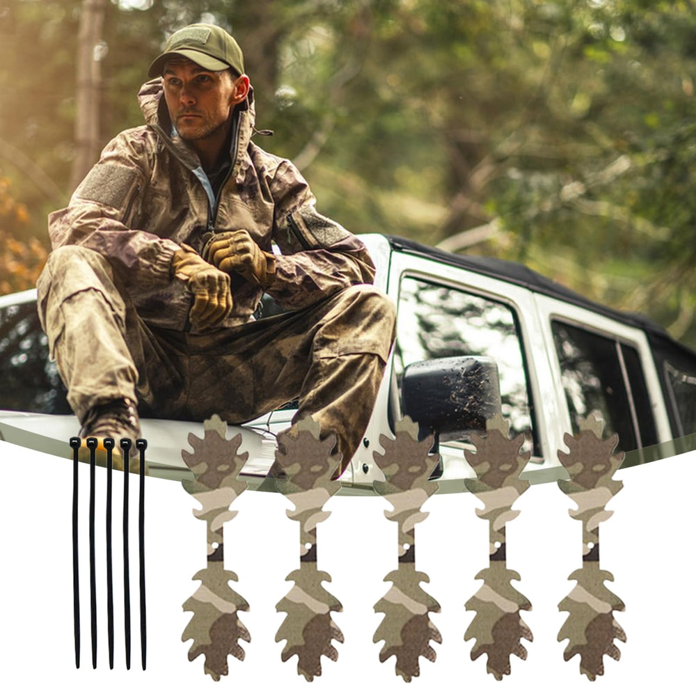Generic quick-setup concealment strips enable fast deployment in changing jungle or desert environments.