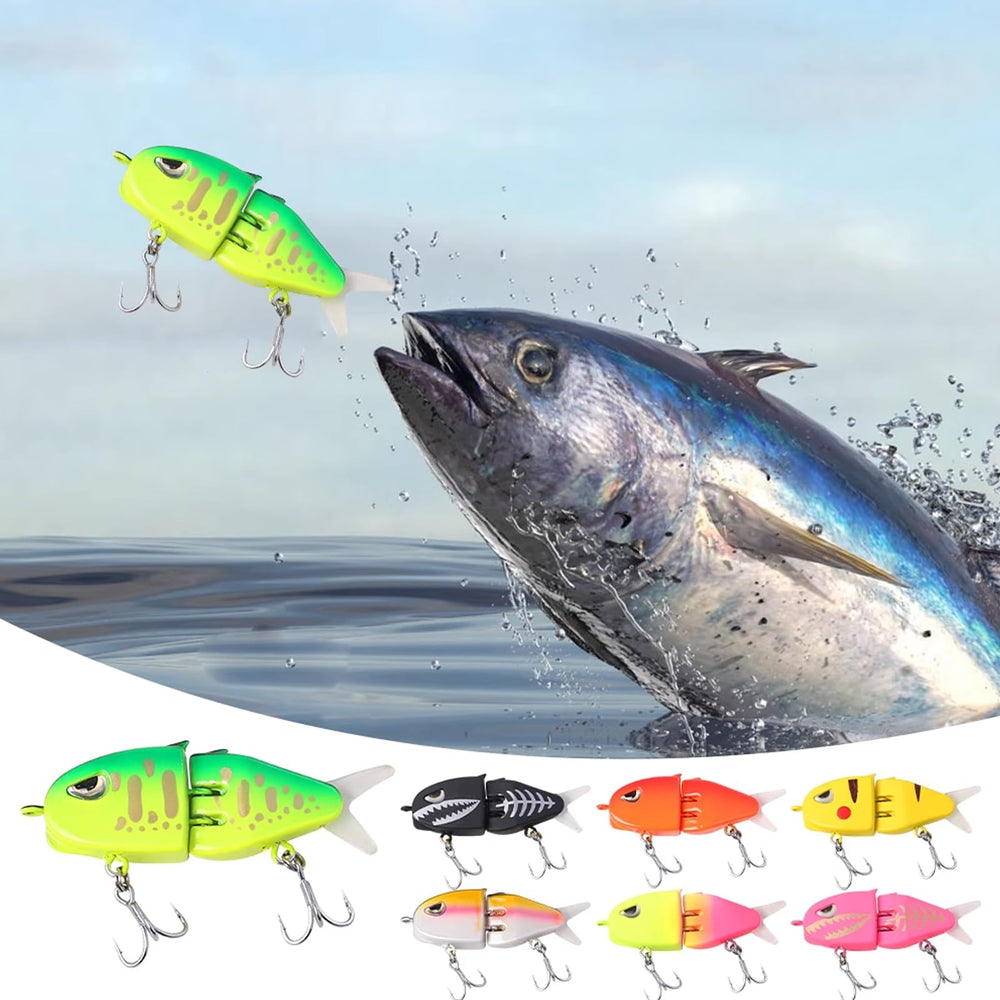 Generic Raptor Mini Glide Bait close up shows double hooks for secure catches