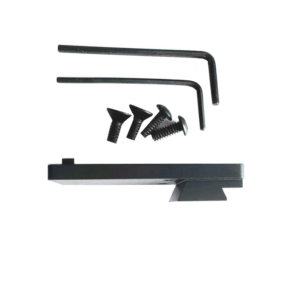 Generic red dot mount plate for Novak-cut 1911 secures versatile optics for rapid target acquisition.