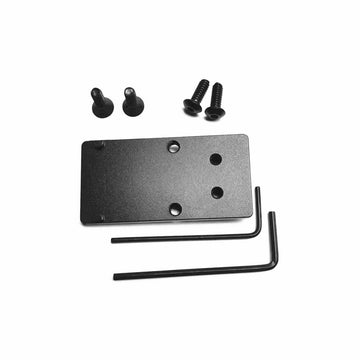 Generic red dot mount plate with Vortex 507k footprint on M&P Compact 2.0 for reliable zero