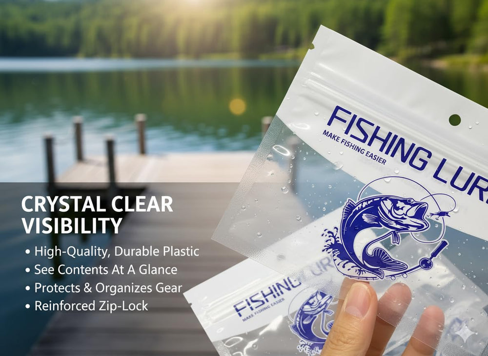 Generic reinforced-seams bait packaging ensures durable outdoor use