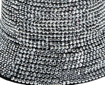 Generic Rhinestone Bucket Hat travel-friendly foldable design for easy packing.