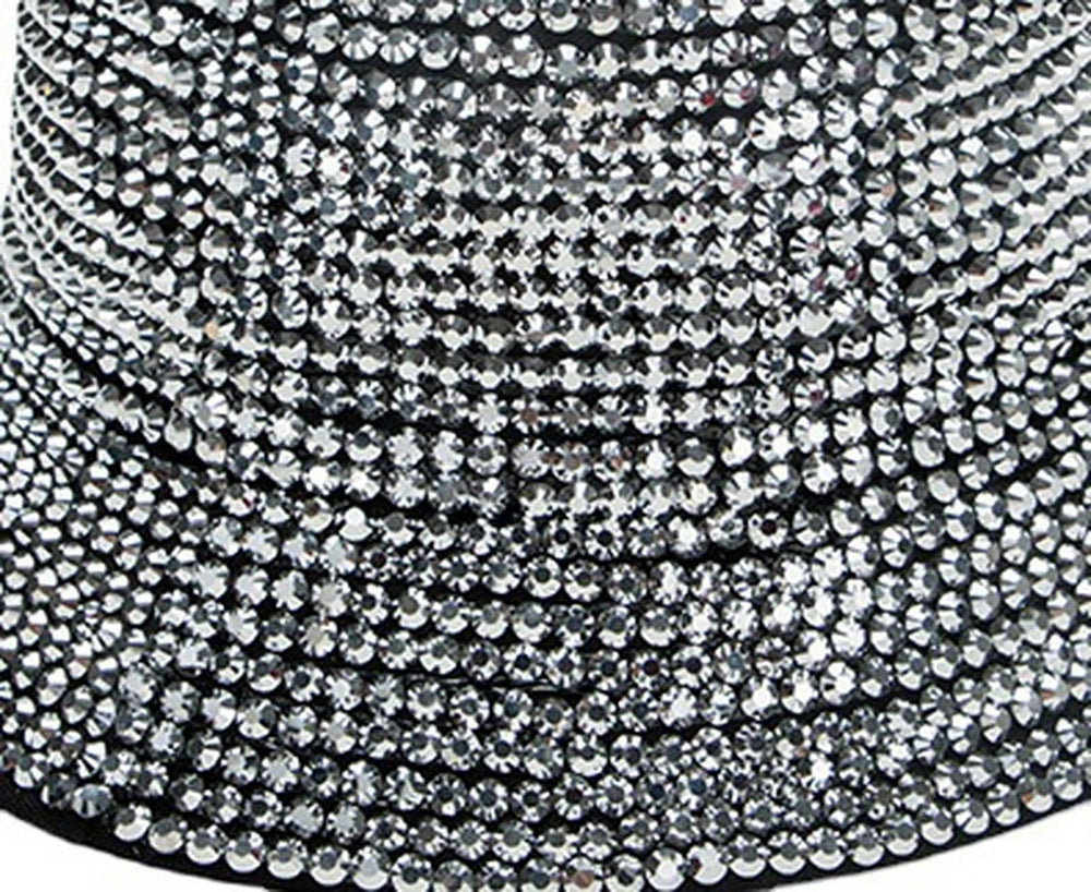 Generic Rhinestone Bucket Hat travel-friendly foldable design for easy packing.