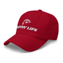 Generic Rippin Lips fishing hat back view highlights low-profile crown