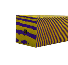 Generic rod-building EVA foam block tiger stripe 18in shows vibrant colors for shaping projects