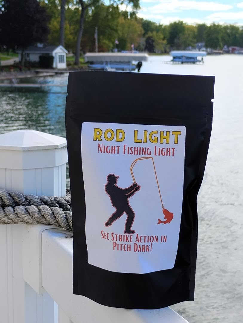 Generic Rod Light Pink full-rod illumination enhances strike visibility along the rod.