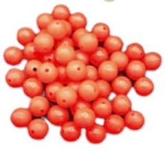 Generic Rubber Sinker Stoppers in orange protect knots and add color for better visibility.