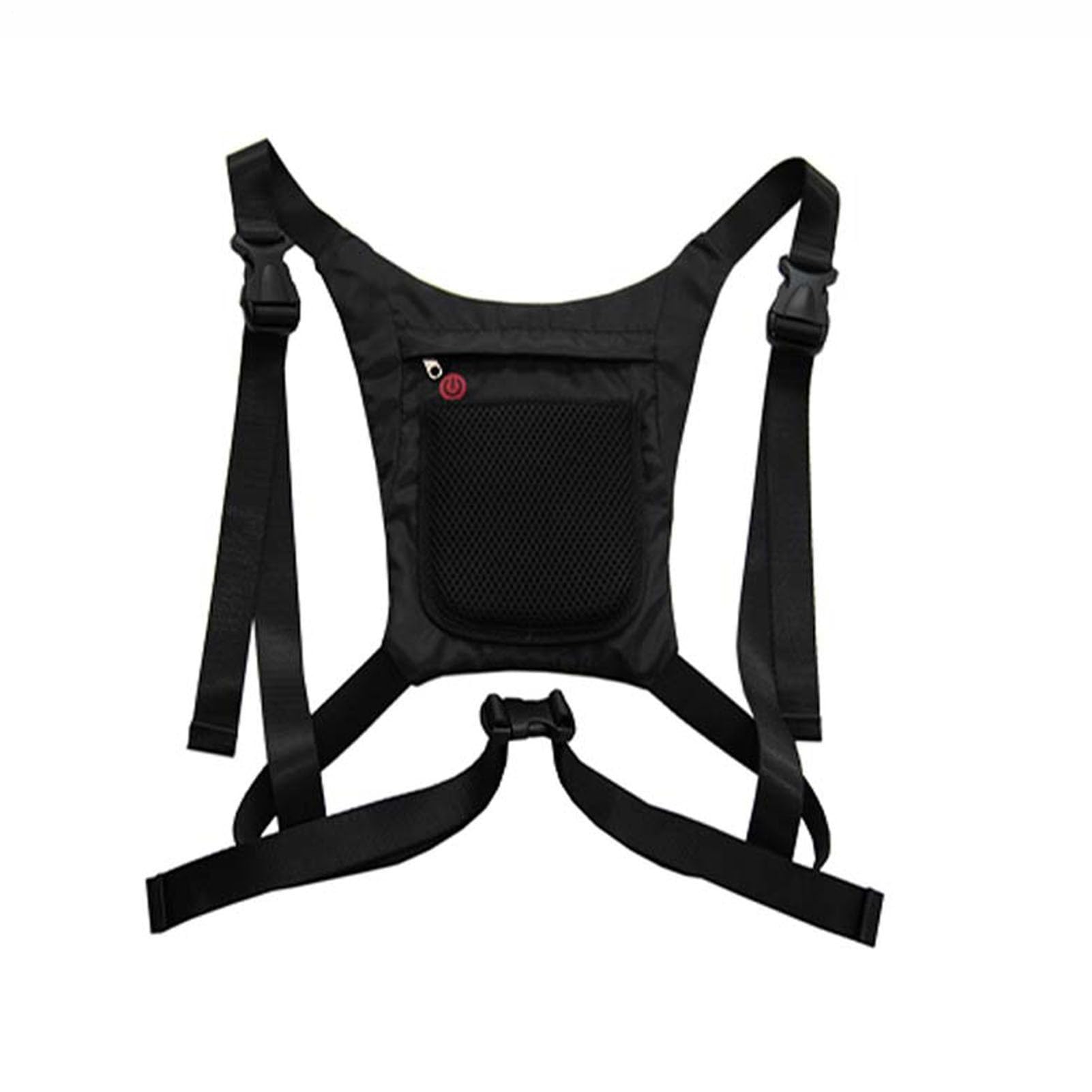 Generic Running Light Vest right strap detail with quick-connect ties.