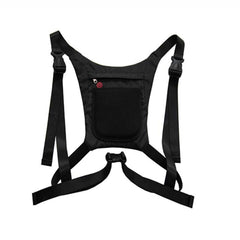 Generic Running Light Vest right strap detail with quick-connect ties.
