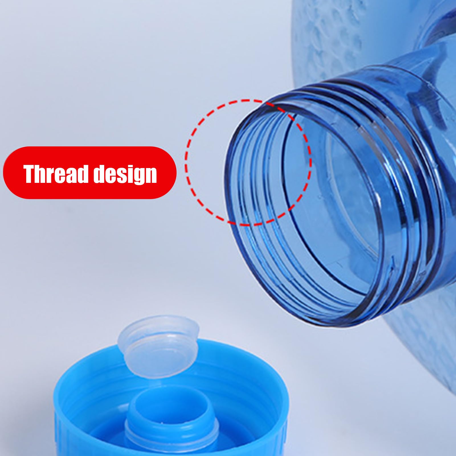 Generic seal-and-handle water jug, preserves freshness while you explore remote campsites.