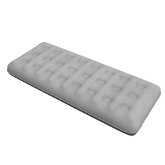 Generic single-size air mattress for camping, offering portable comfort.