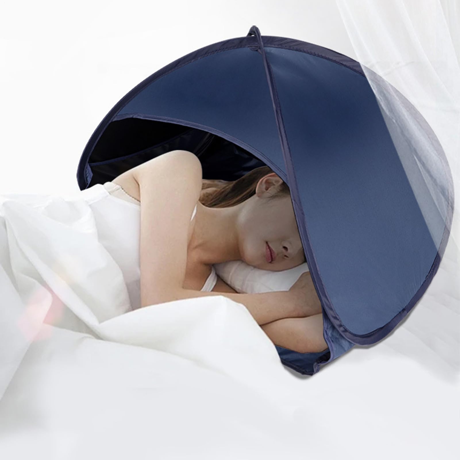 Generic small dog beach tent provides shaded space for pets
